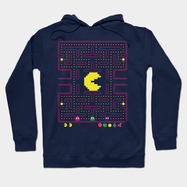 Pac-Man Pixelart Hoodie by Jelly89